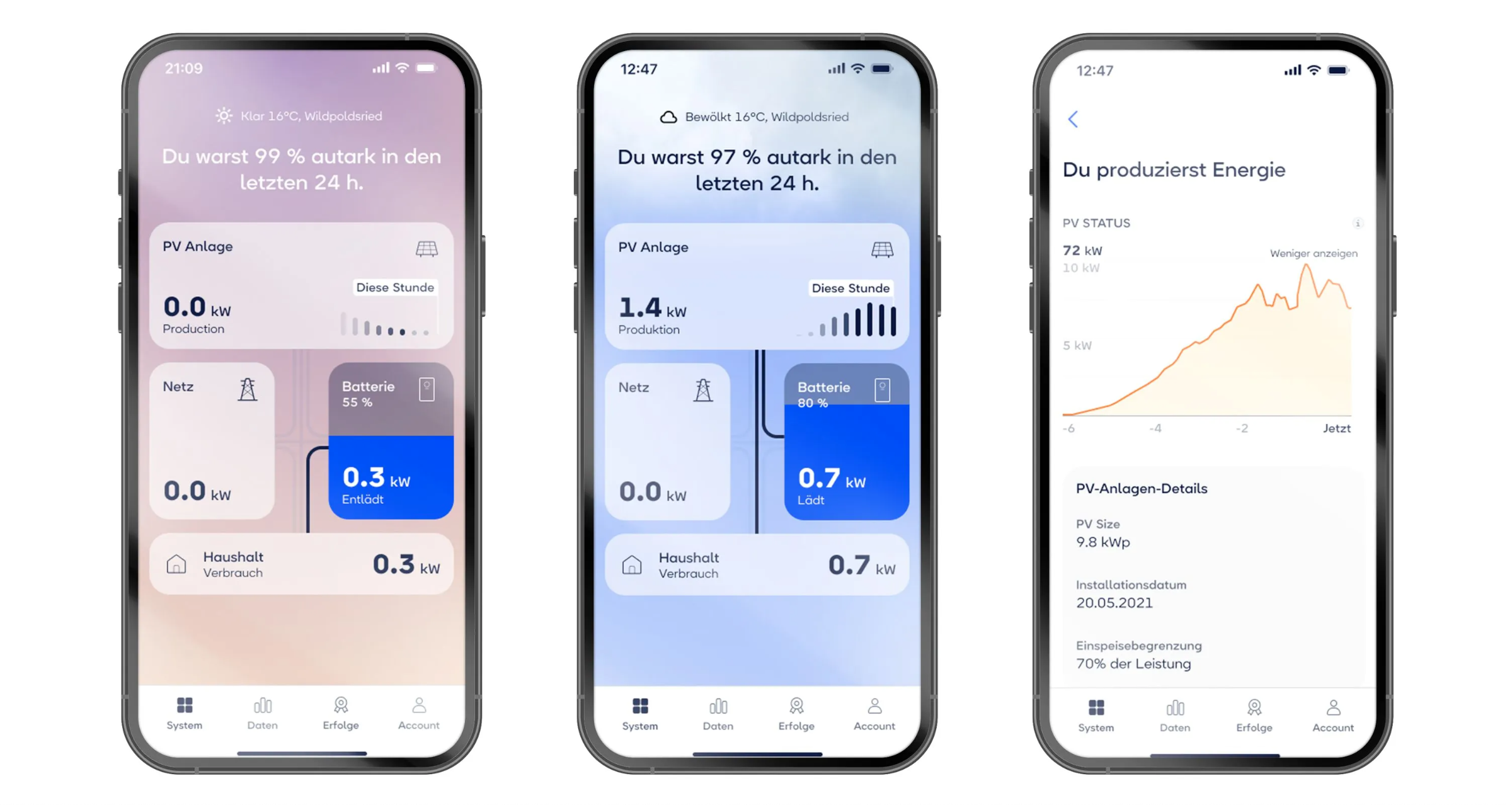 Sonnen App screenshot